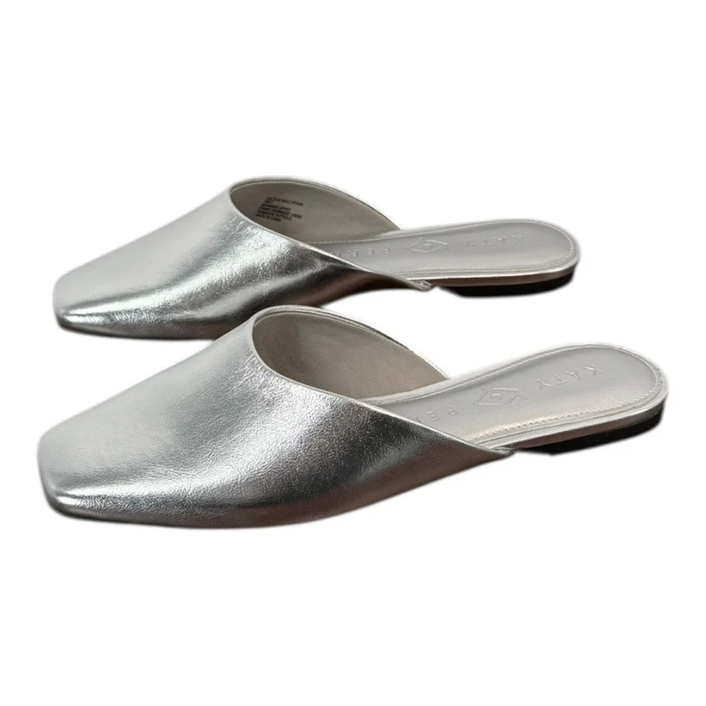 Katy‎ Perry The Evie Mule Metallic Silver 7.5 NIB - Picture 5 of 14